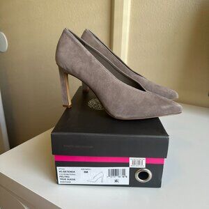 Vince Camuto Setenda Peltro True Suede Pointed Toe Pump 8